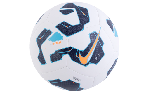 Nike 2025 -26 Pitch Training Ball -  White/Blackened Blue/Hyper Crimson