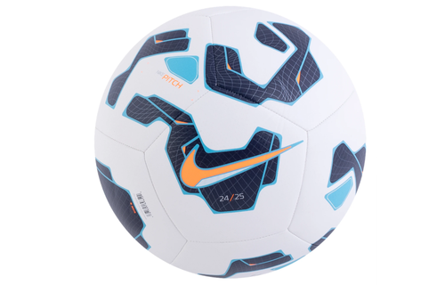Nike 2025 -26 Pitch Training Ball -  White/Blackened Blue/Hyper Crimson