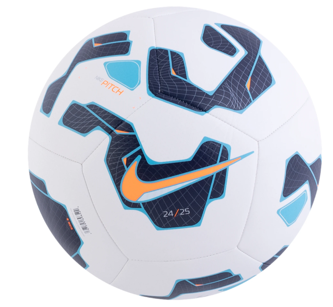 Nike 2025 -26 Pitch Training Ball - White/Blackened Blue/Hyper Crimson