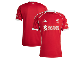 adidas Liverpool 2025 - 26 Home Jersey - Strawberry Red