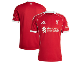 adidas Liverpool 2025 - 26 Home Jersey - Strawberry Red
