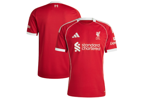 adidas Liverpool 2025 - 26 Home Jersey - Strawberry Red