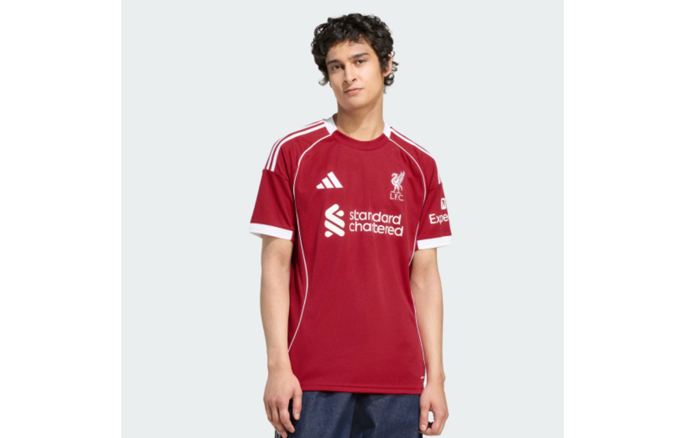 adidas Liverpool 2025 - 26 Home Jersey - Strawberry Red