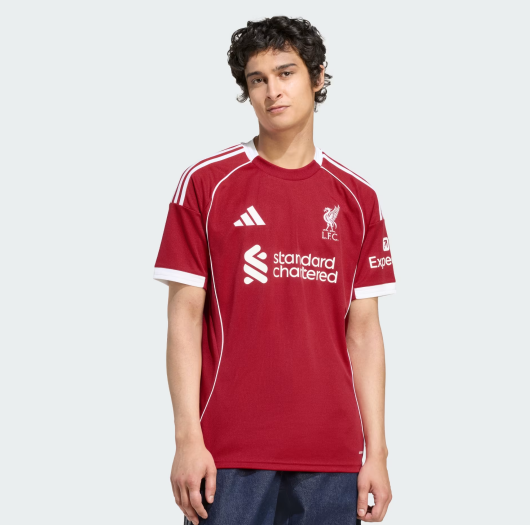 adidas Liverpool 2025 - 26 Home Jersey - Strawberry Red