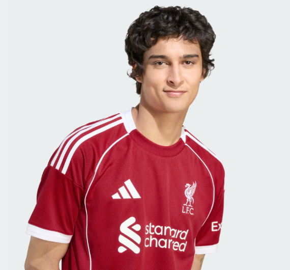 adidas Liverpool 2025 - 26 Home Jersey - Strawberry Red