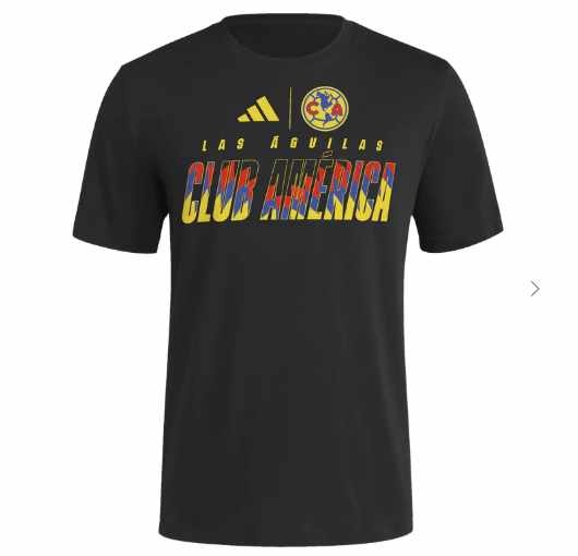 adidas Club America 2025 - 26 Core DNA Tee Shirt - Black