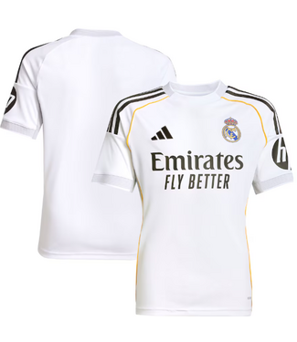 adidas adidas Youth Real Madrid 2025 - 26 Home Jersey - White