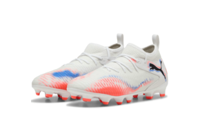 Puma Jr Future 8 Match FG/AG Untamed Pack -  White/Black/Glowing Red
