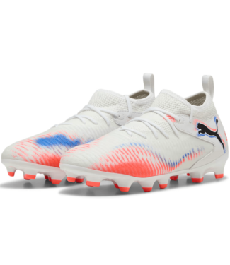 Puma Puma Jr Future 8 Match FG/AG Untamed Pack -  White/Black/Glowing Red