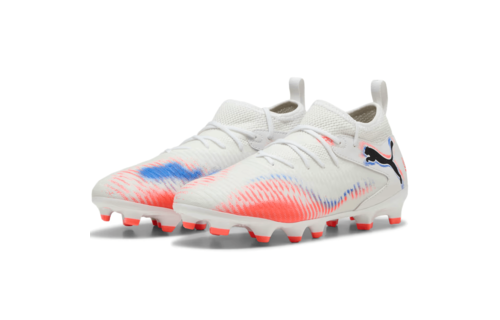 Puma Jr Future 8 Match FG/AG Untamed Pack -  White/Black/Glowing Red
