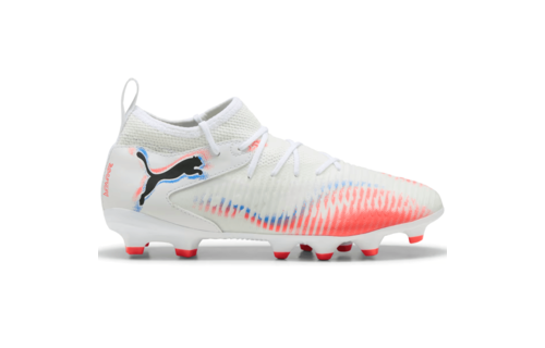 Puma Jr Future 8 Match FG/AG Untamed Pack -  White/Black/Glowing Red