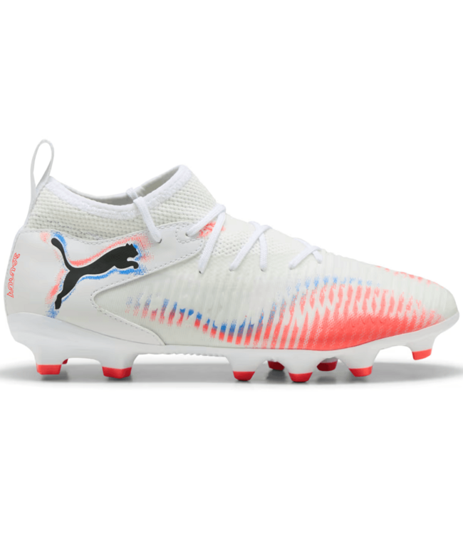 Puma Puma Jr Future 8 Match FG/AG Untamed Pack -  White/Black/Glowing Red