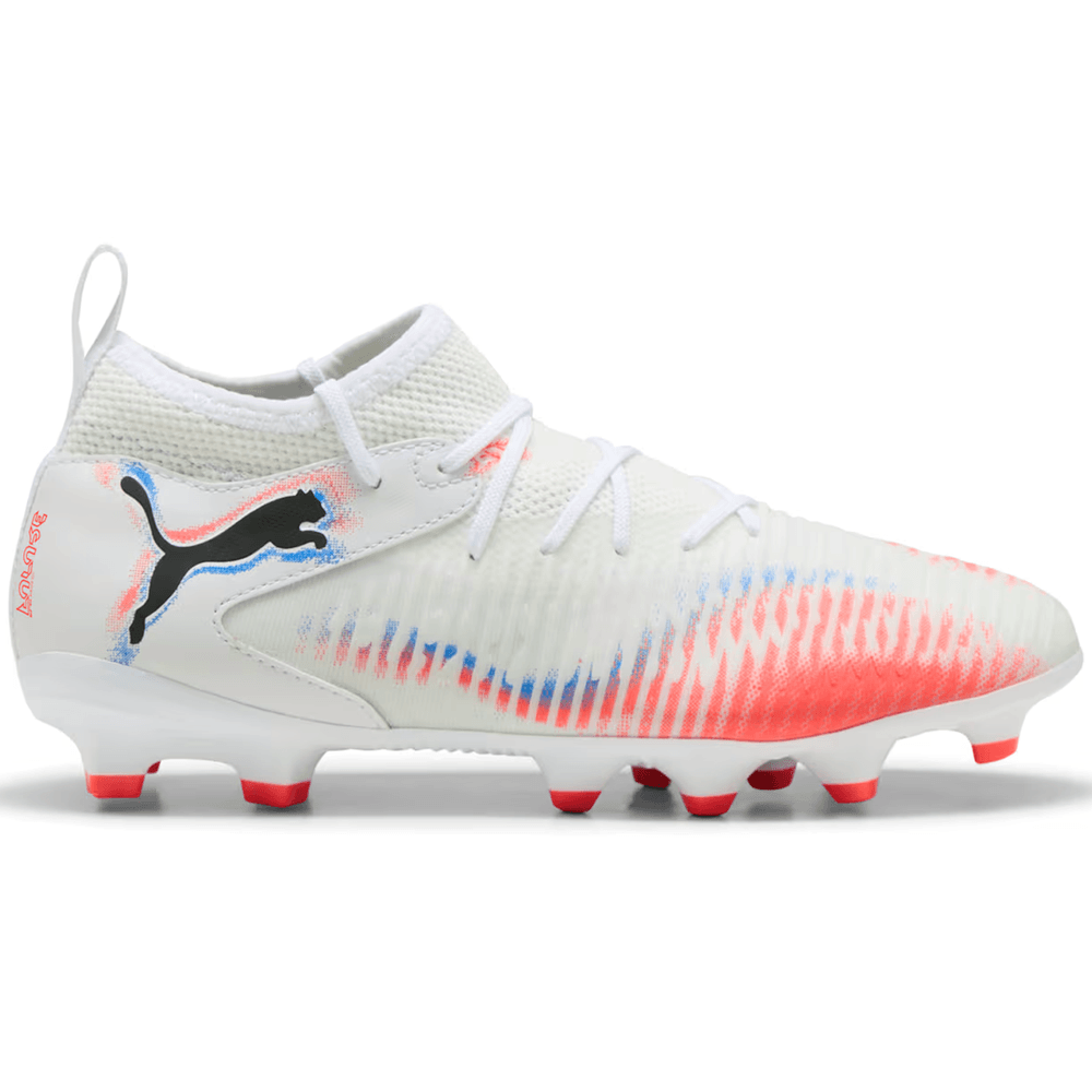 Puma Jr Future 8 Match FG/AG Untamed Pack -  White/Black/Glowing Red