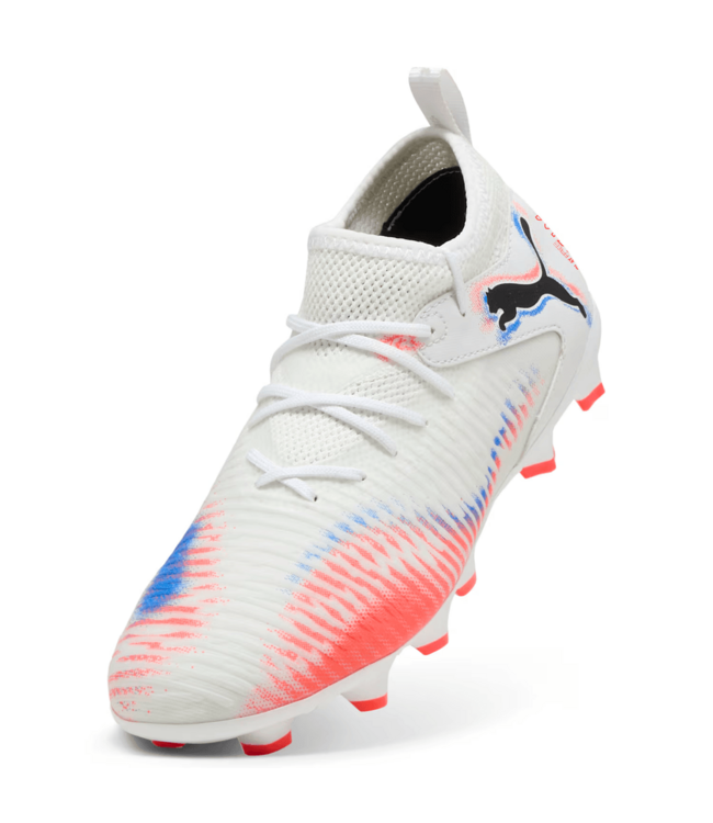 Puma Puma Jr Future 8 Match FG/AG Untamed Pack -  White/Black/Glowing Red