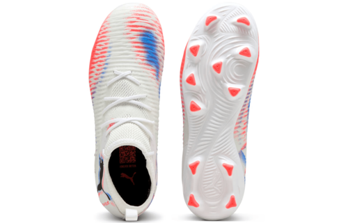Puma Jr Future 8 Match FG/AG Untamed Pack -  White/Black/Glowing Red