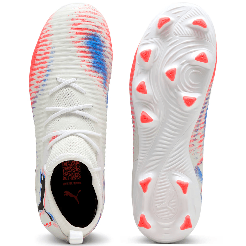 Puma Jr Future 8 Match FG/AG Untamed Pack -  White/Black/Glowing Red