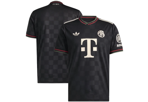 adidas Bayern Munich 2025 - 26 Third Jersey - Black/Halo Ivory