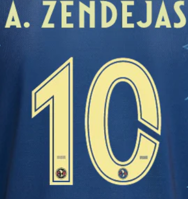 Liga MX 2025 - 26 Official Nameset ( Name and Number Set)