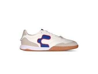 Charly Youth Campista PU Indoor Soccer Shoes - White/Blue/Red