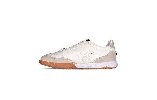 Charly Youth Campista PU Indoor Soccer Shoes - White/Blue/Red