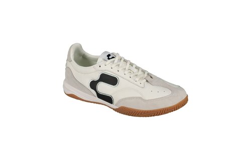 Charly Campista PU Indoor Soccer Shoes - White/Black