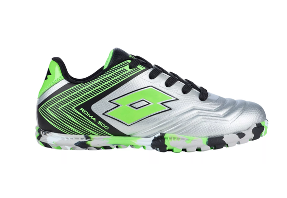 Lotto Jr Roma 500 Turf - Silver/Black/Green