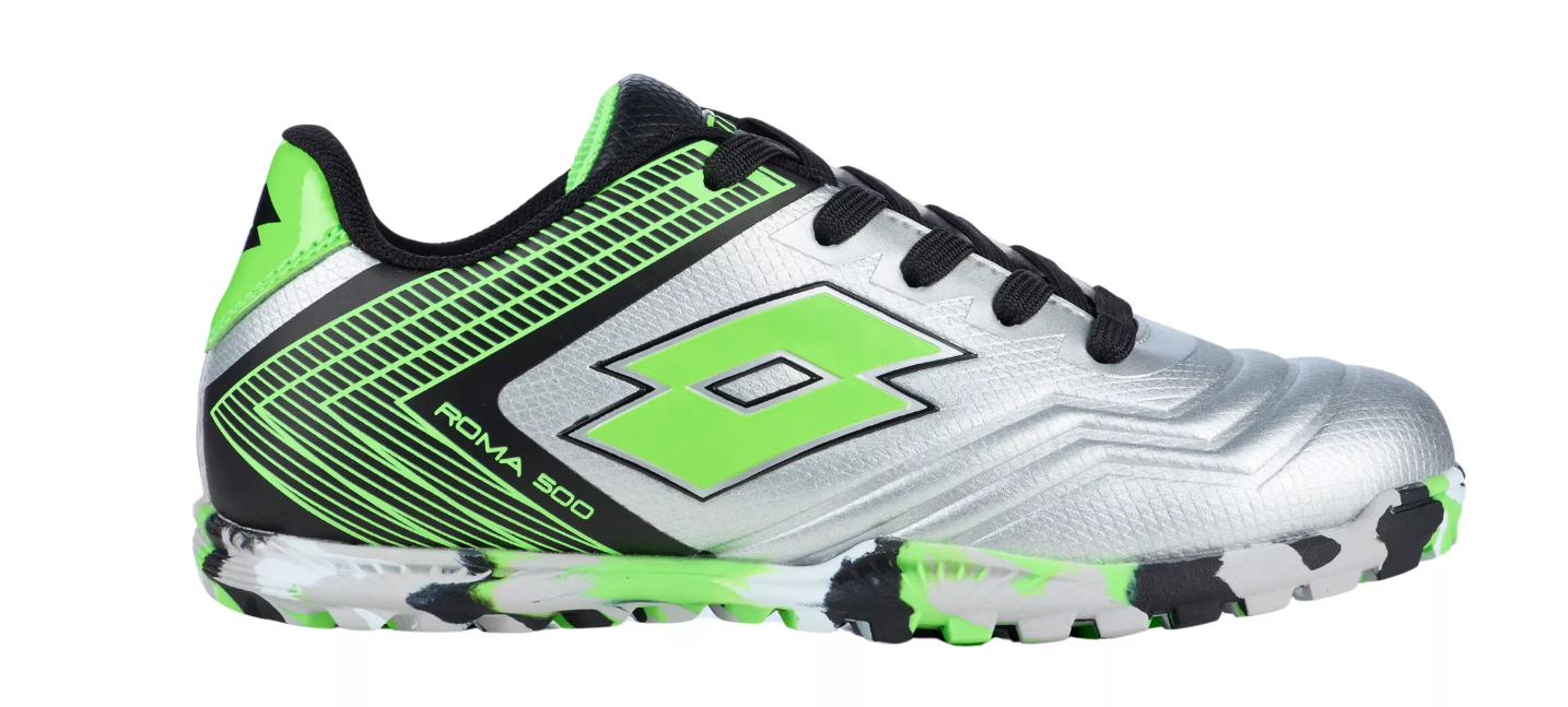 Lotto Jr Roma 500 Turf - Silver/Black/Green