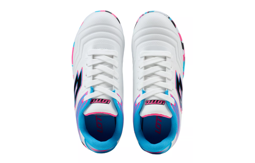 Lotto Jr Roma 500 Turf - White/Blue/Pink