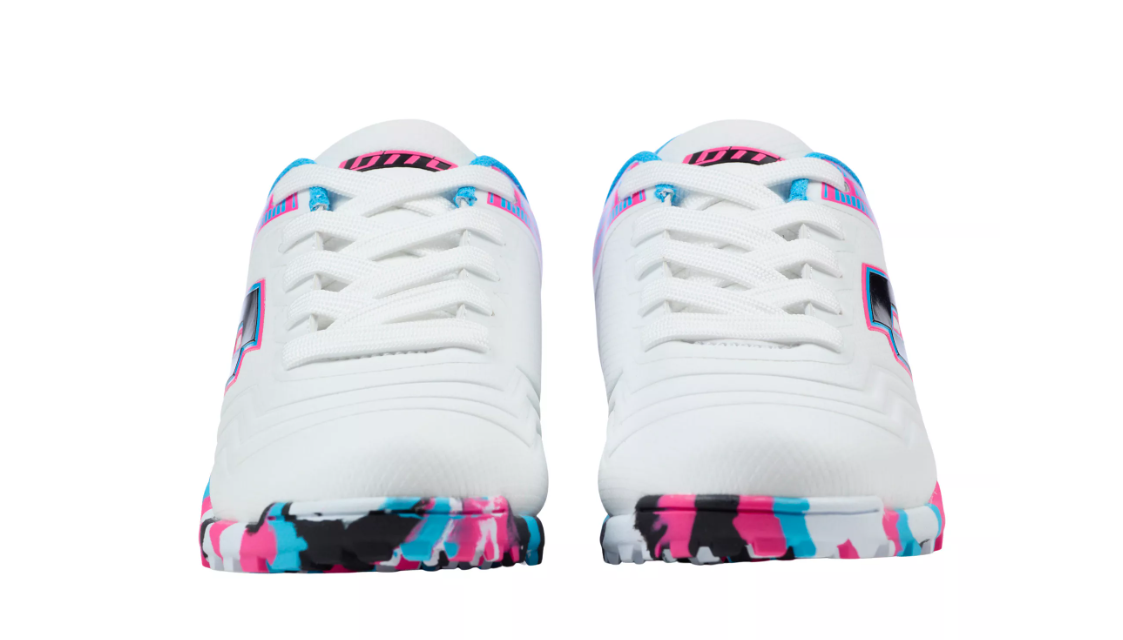 Lotto Jr Roma 500 Turf - White/Blue/Pink
