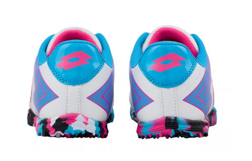 Lotto Jr Roma 500 Turf - White/Blue/Pink