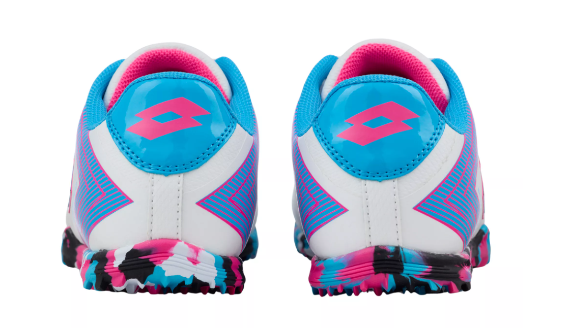 Lotto Jr Roma 500 Turf - White/Blue/Pink