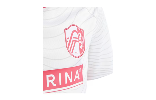 adidas Saint Louis City SC 2024 -25 Away Jersey - White/Coral Red