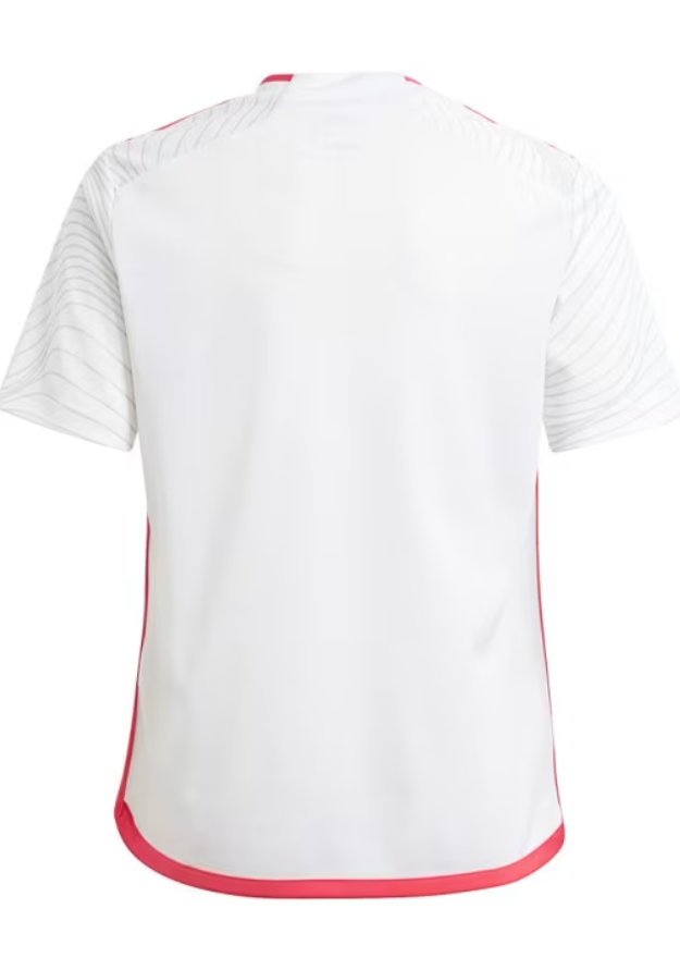 adidas Youth Saint Louis City SC 2024 -25 Away Jersey - White/Coral Red