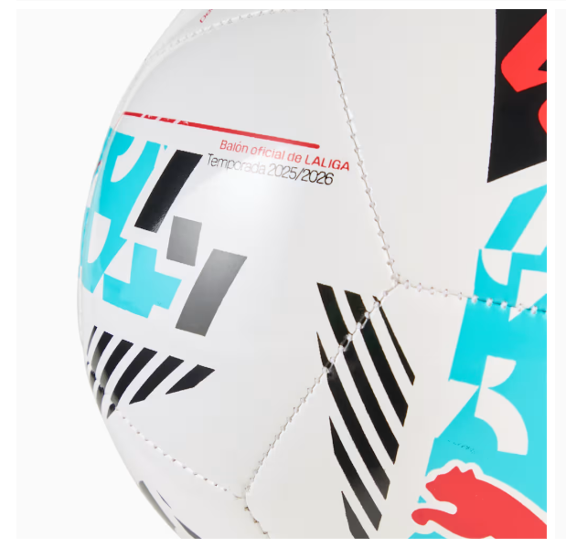 Puma 2025 La Liga Orbita Mini Ball - White/Blue/Red