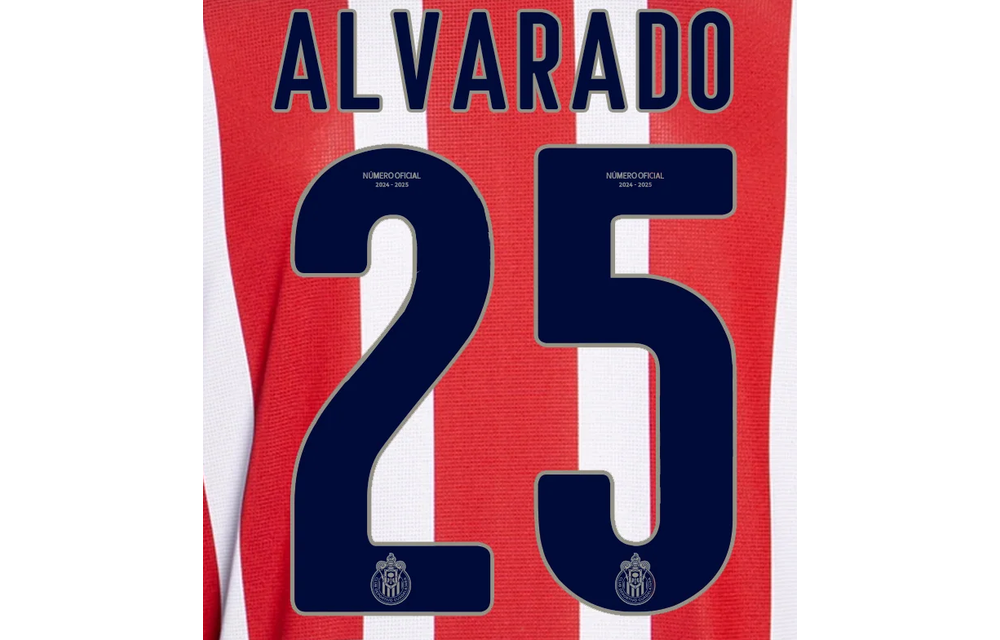 Liga MX 2025 - 26 Official Nameset ( Name and Number Set)