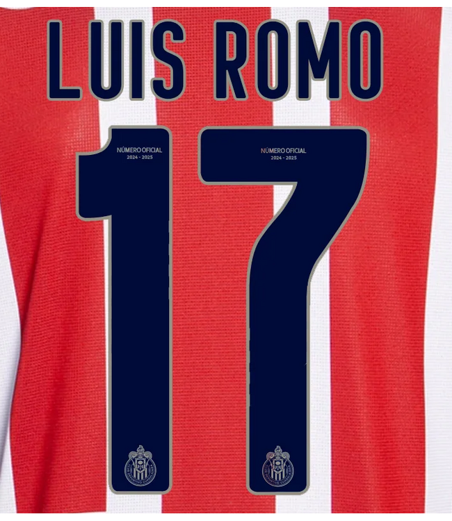 Uni-Sport Liga MX 2025 - 26 Official Nameset ( Name and Number Set)