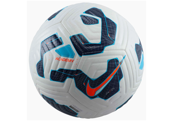 Nike 2025 Academy Soccer Ball - White/Blackened Blue/Hyper Crimson