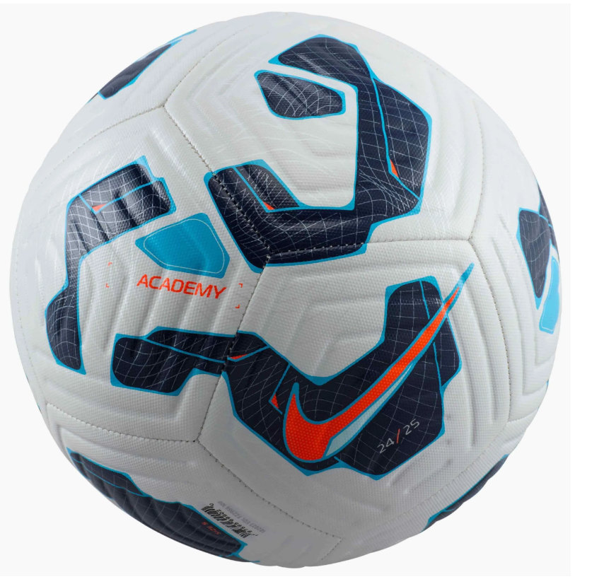 Nike 2025 Academy Soccer Ball - White/Blackened Blue/Hyper Crimson