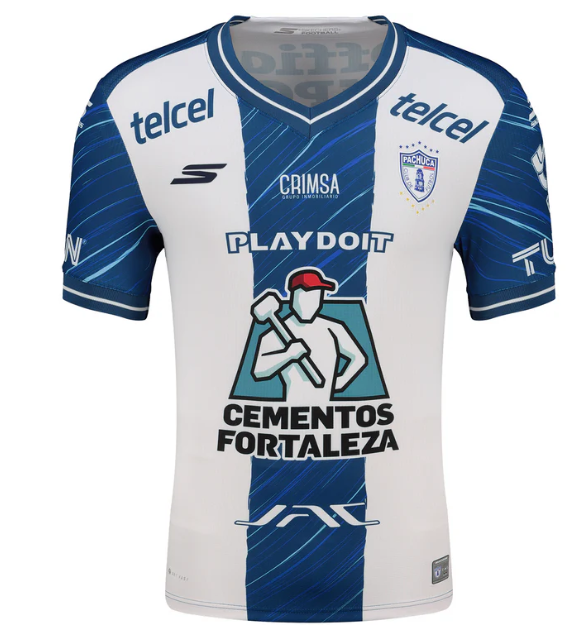 Skechers  2025-  26 Pachuca Home Jersey - White/Blue