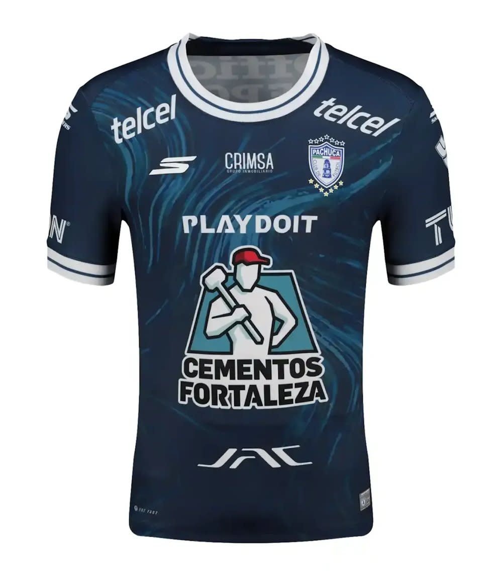 Skechers  2025-  26 Pachuca Away Jersey - Navy Blue/White