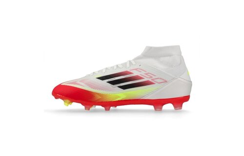 adidas Womens F50 League Mid FG / MG - Cloud White/Solar Yellow/Core Black