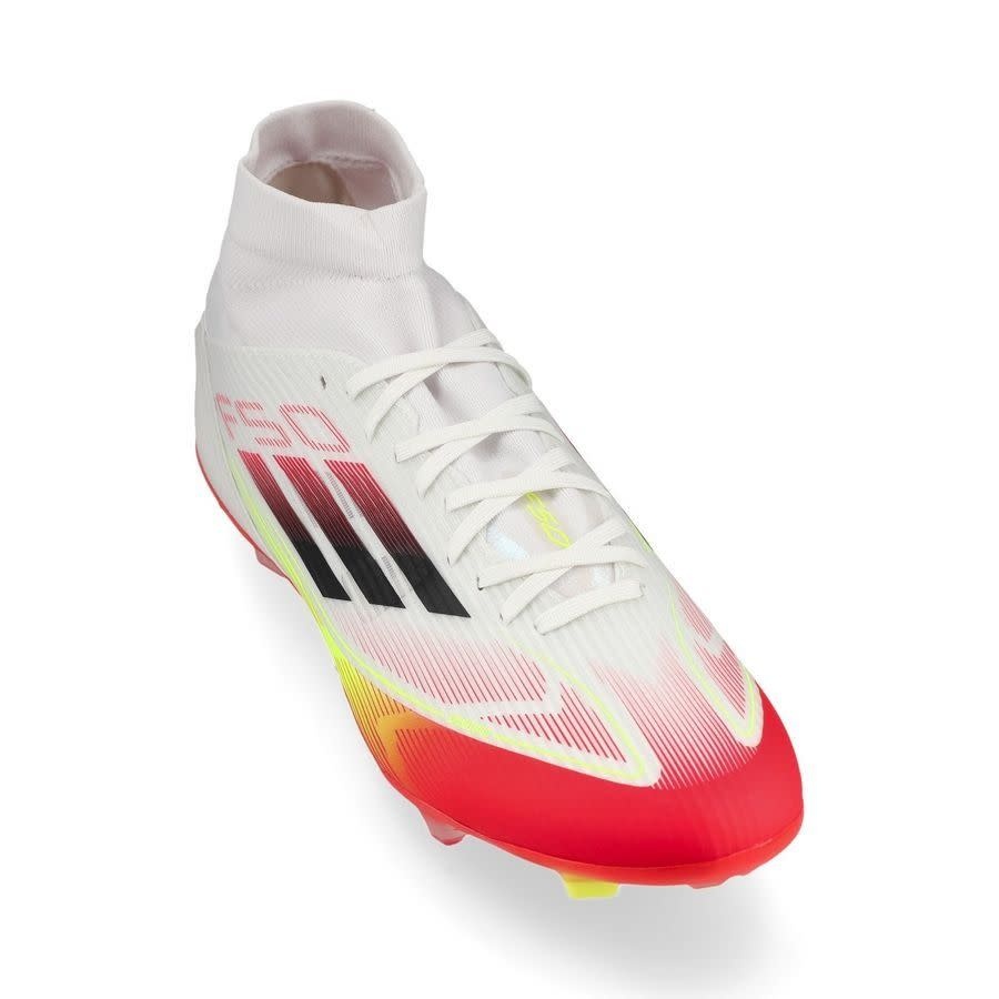 adidas Womens F50 League Mid FG / MG - Cloud White/Solar Yellow/Core Black