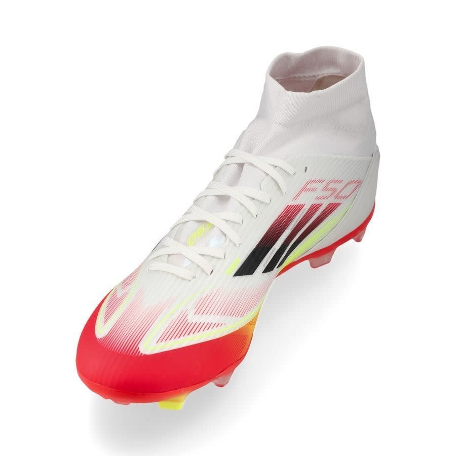 adidas Womens F50 League Mid FG / MG - Cloud White/Solar Yellow/Core Black