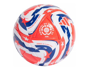 adidas FIFA Club World Cup 2025 FIFA Quality League Soccer Ball - White/Lucid Red/Power Blue