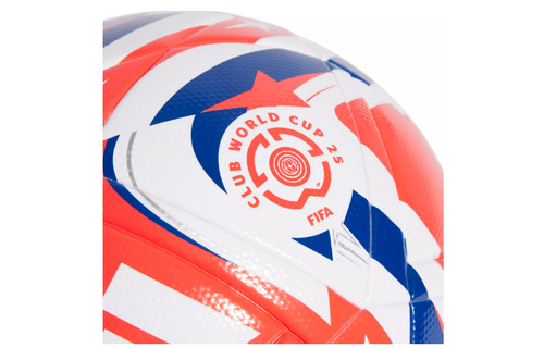 adidas FIFA Club World Cup 2025 FIFA Quality League Soccer Ball - White/Lucid Red/Power Blue