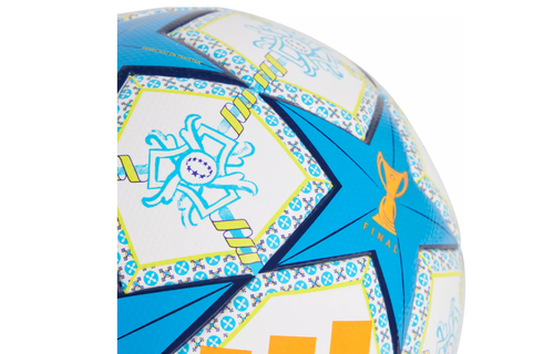 adidas Womens UCL Champions League 2024 - 25 FIFA Quality Ball - White/Blue/Orange