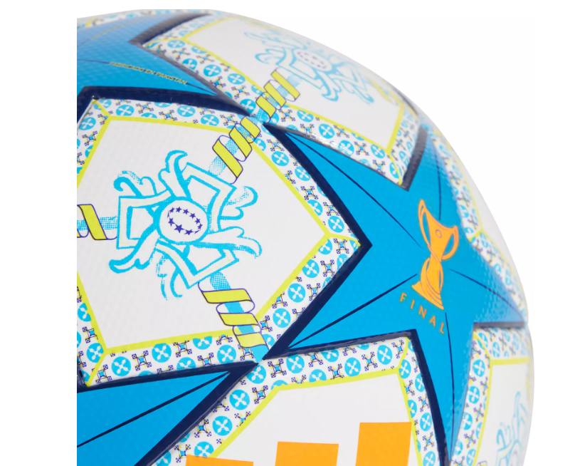adidas Womens UCL Champions League 2024 - 25 FIFA Quality Ball - White/Blue/Orange