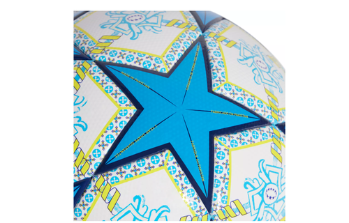 adidas Womens UCL Champions League 2024 - 25 FIFA Quality Ball - White/Blue/Orange