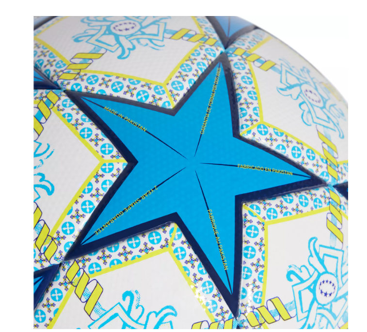 adidas Womens UCL Champions League 2024 - 25 FIFA Quality Ball - White/Blue/Orange