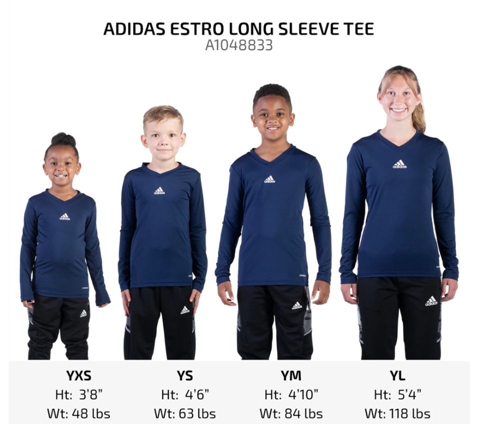 adidas Estro Base Long Sleeve Training / Underlayer Tee
